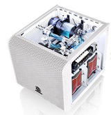 Caja Pc Thermaltake Minitorre Mini Itx Core V1 Blanco Ca-1b8-00s6wn-01