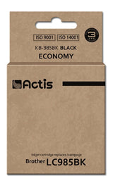 Tinta Actis Kb-985bk (Reemplazo De Brother Lc985bk - Estándar - 28 Ml - Negra)