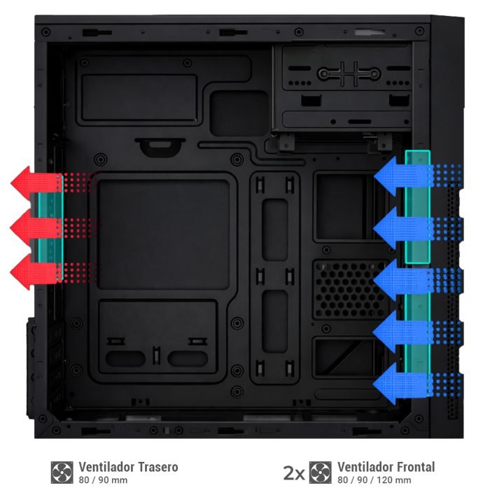 Coolbox Caja Matx M680 Usb-C 3.2 Gen1 Fte.Basic500 500w