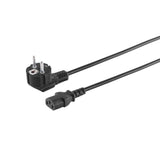 Netzanschlusscable Schuko 90 Grad Kaltgeräte 230v Cee7/7-C13 Vde 10,0m