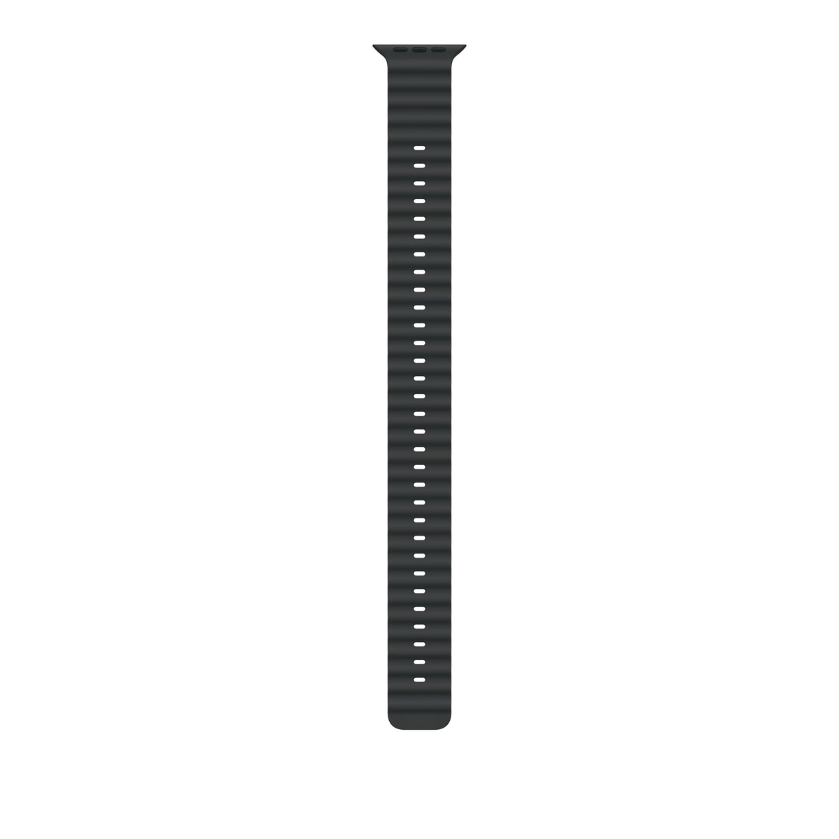 Apple 49mm Black Ocean Band Extension - Natural Titanium Finish