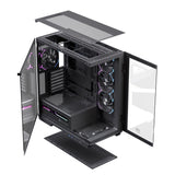 Caja Pc Atx Semitorre Einarex Z1k Rgb C-Templado Negra Excs-Ze-10kr-B