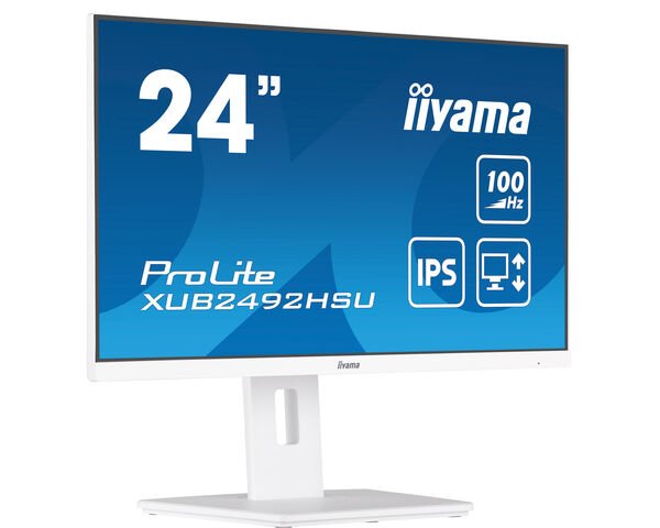 Monitor Iiyama 60,5cm 23,8" Xub2492hsu-W6 16:9 Hdmi+Dp+Usb Ips Wh. Retail