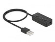 EAN 4043619667314 - DeLOCK 66731 cable de audio 0,4 m 2 x 3.5mm USB tipo A Negro imagen 1