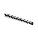 Startech.Com Startech - Leeres Keystone-Patchpanel - Para Rj45 - Apto Para Montaje En Pared, Rack Montable - Cat 6a/8 - Stp/Utp - Negro - 1u - 48.3 Cm (19")