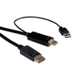 EAN 7630049619487 - ROLINE 11.04.5991 adaptador de cable de vídeo 1 m HDMI + USB DisplayPort Negro imagen 1