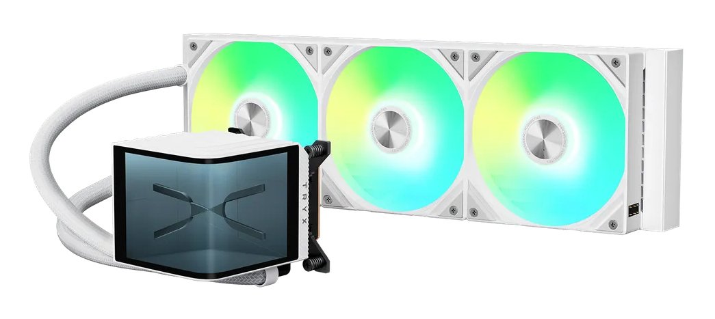 K Tryx Panorama 360 Argb Aio Wasserkühlung, 3d-Amoled-Display - 360mm, Weiss