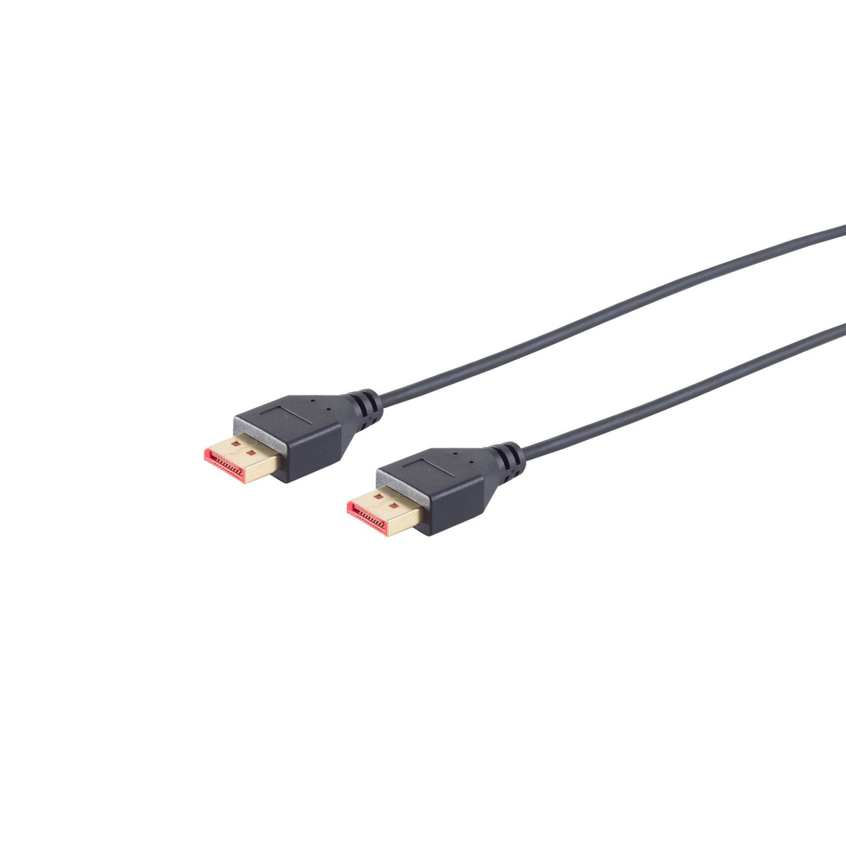 Displayport (St-St) 1m 8k 120hz Slim Chapado En Oro Negro