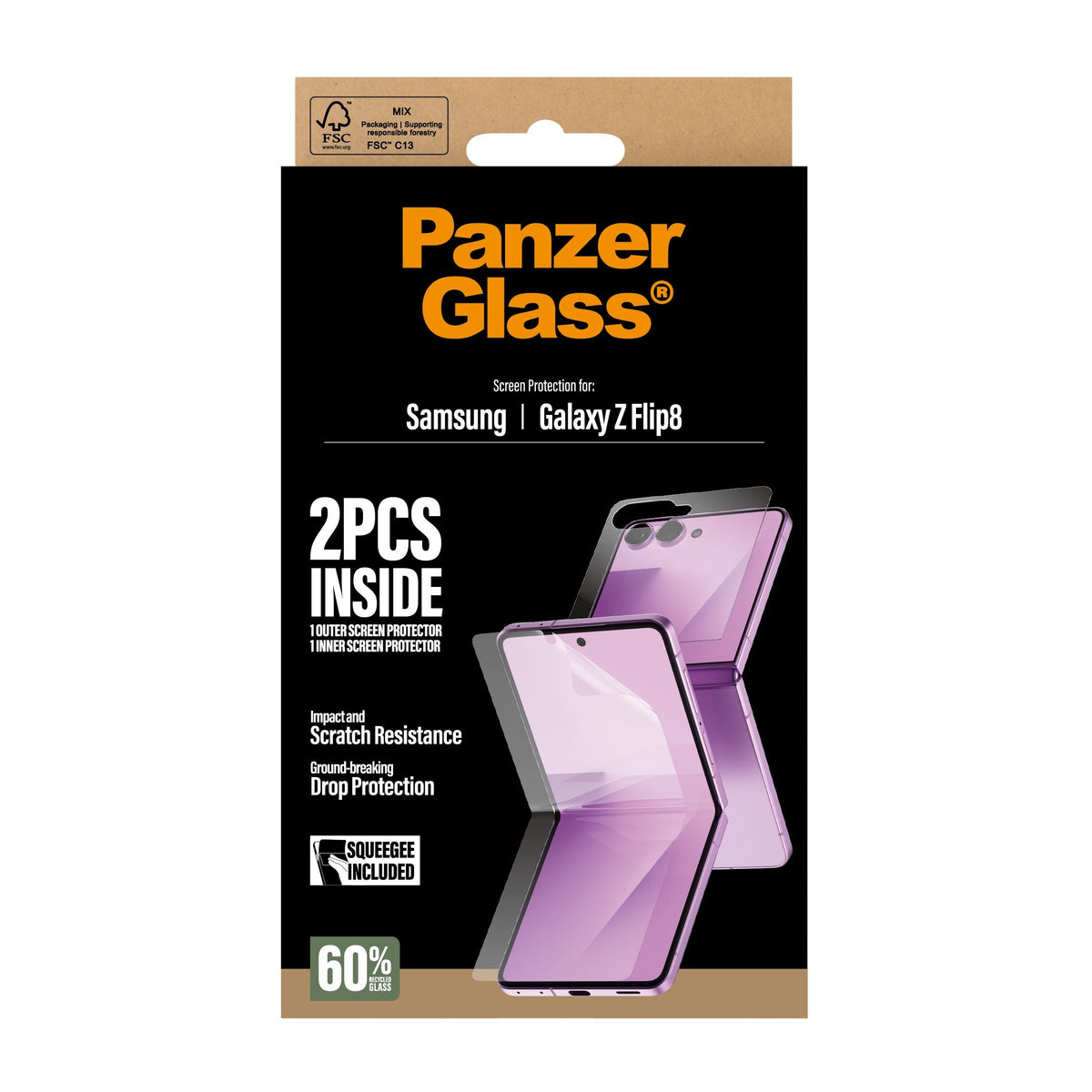 Panzerglass Screen Protector Samsung Galaxy Z Flip8  Glass & Film