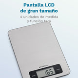 Báscula De Cocina Electrónica Grunkel Bc-Cookxt Hasta 5kg Plata
