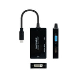 Conversor Usb-C/M A Hdmi/H, Dvi/H, Vga/H Negro