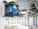 Láser Giratorio Inalámbrico Bosch Professional Grl 650 Cvhg Professional, 18 Voltios, Con Soporte Azul, Batería Procore18v 4,0 Ah, Estuche, Línea Láser Verde 0601061v00