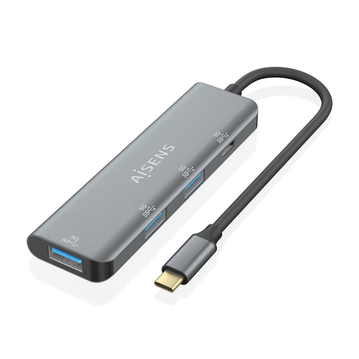 EAN 8436574709827 - AISENS A109-0762 hub de interfaz USB 3.2 Gen 1 (3.1 Gen 1) Type-C 5000 Mbit/s imagen 1