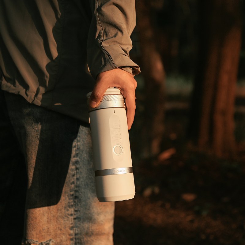 Outin Fino - Sandstone White - Portable Coffee Grinder
