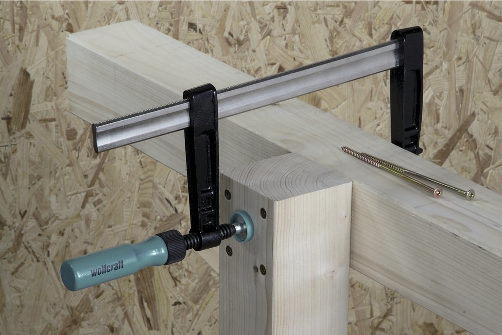 Sargento De Tornillo 1" Sc 80-300" 80mm Largo 3059000 Wolfcraft