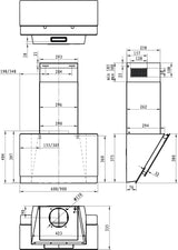 EAN 3838782389566 - Gorenje WHI649EXBG De pared Plata, Acero inoxidable 608 m³/h imagen 1