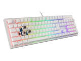 Teclado (Ingles) Mecánico Gaming Genesis Thor 303 Blanco Ee. Uu.  Rgb