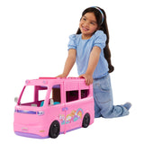Mattel Barbie Super Abenteuer-Camper Spielset (Mit Dachzelt, Grill Mit Farbwechseleffekt Und 60 Zubehörteilen) Hrj78