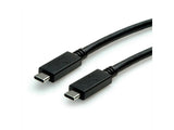 Roline Usb 3.2 Gen 2 Cable C-C St St 10gbit S Emark 100w Schwarz 0.5m