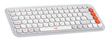 Teclado Esoañol Logitech Pop Icon Keys  Inalámbrico Bluetooth Le Qwerty Español Blanco Apagado Naranja