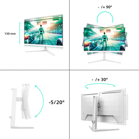EAN 8721038004304 - Philips Evnia 27M2N3501PA/00 pantalla para PC 68,6 cm (27") 2560 x 1440 Pixeles Quad HD LCD Blanco imagen 3