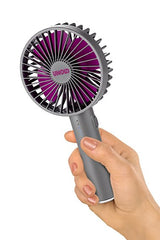 86629 Handventilator Breezy Ii Purple 4w 5 Geschwindigkeitsstufen Ø10cm
