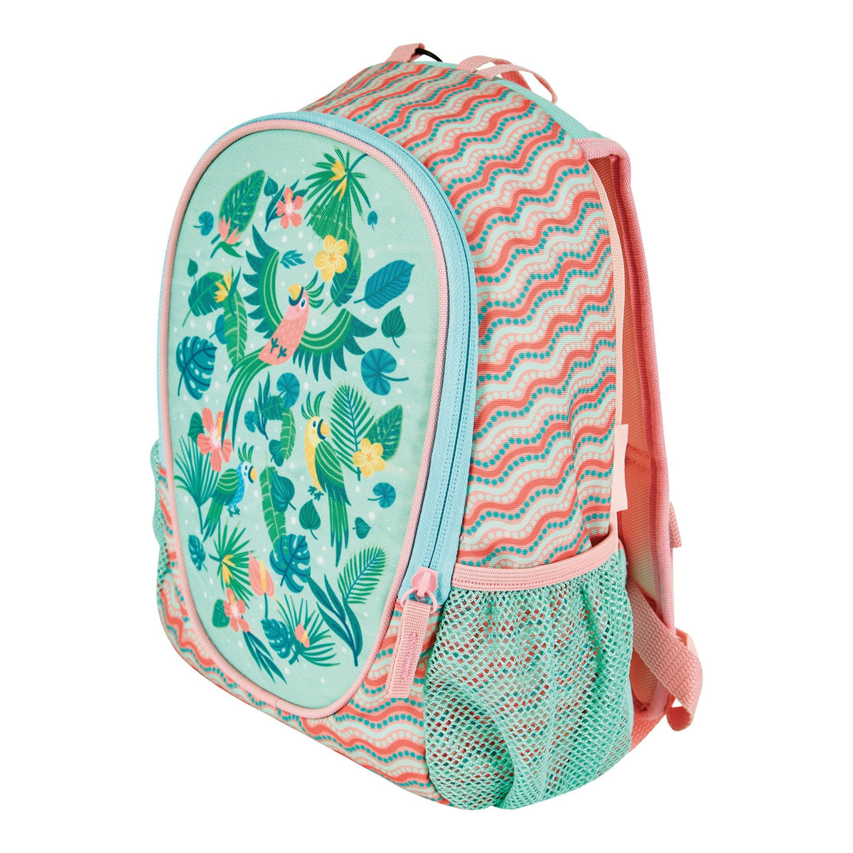 Herlitz Rookie Sweet Jungle Mochila Escolar Verde, Durazno Poliéster