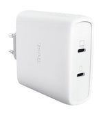 Cargador De Pared Gan Trust Maxo 100w 2xusb Tipo-C Incluye Cable Usb Tipo-C 100w