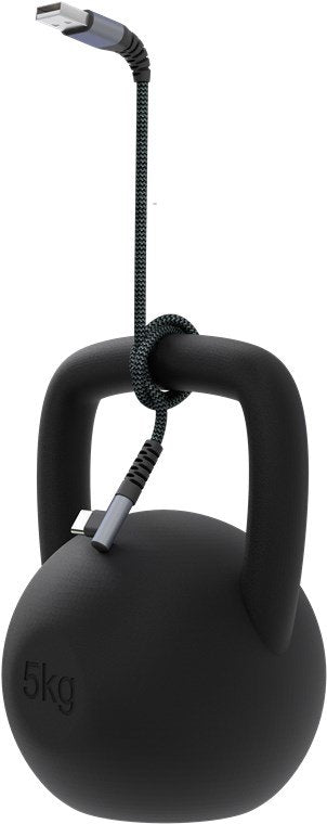 Cable De  0,50m Usb 2.0 0.48 Gbit/S  Pd60w Usb C Macho 90º A Usb-A Macho Negro Nylon Goobay