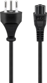 Cable De Alimentación De Goobay Ch Tipo J> C5 Negro, 1.8 Metros 93960
