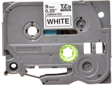 Brother Cinta Mecanográfico Negro Sobre Blanco Tze-221 Tz-221 9 Mm X 8 M, Laminado