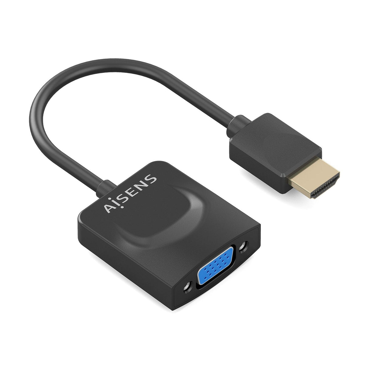 Aisens Conversor Hdmi A Svga, Hdmi A/M-Svga/H, Negro, 15cm