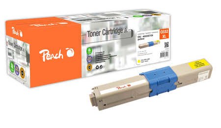 Tóner Peach Oki C332xl 46508709 Amarillo Remanufacturado