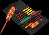 Wera Kraftform Kompakt Vde 17 Ra Imperial 1, 17 Piezas, Destornillador Rojo/Amarillo, Incl. 2 Mangos Enchufables, Hojas Intercambiables Vde 5006619001