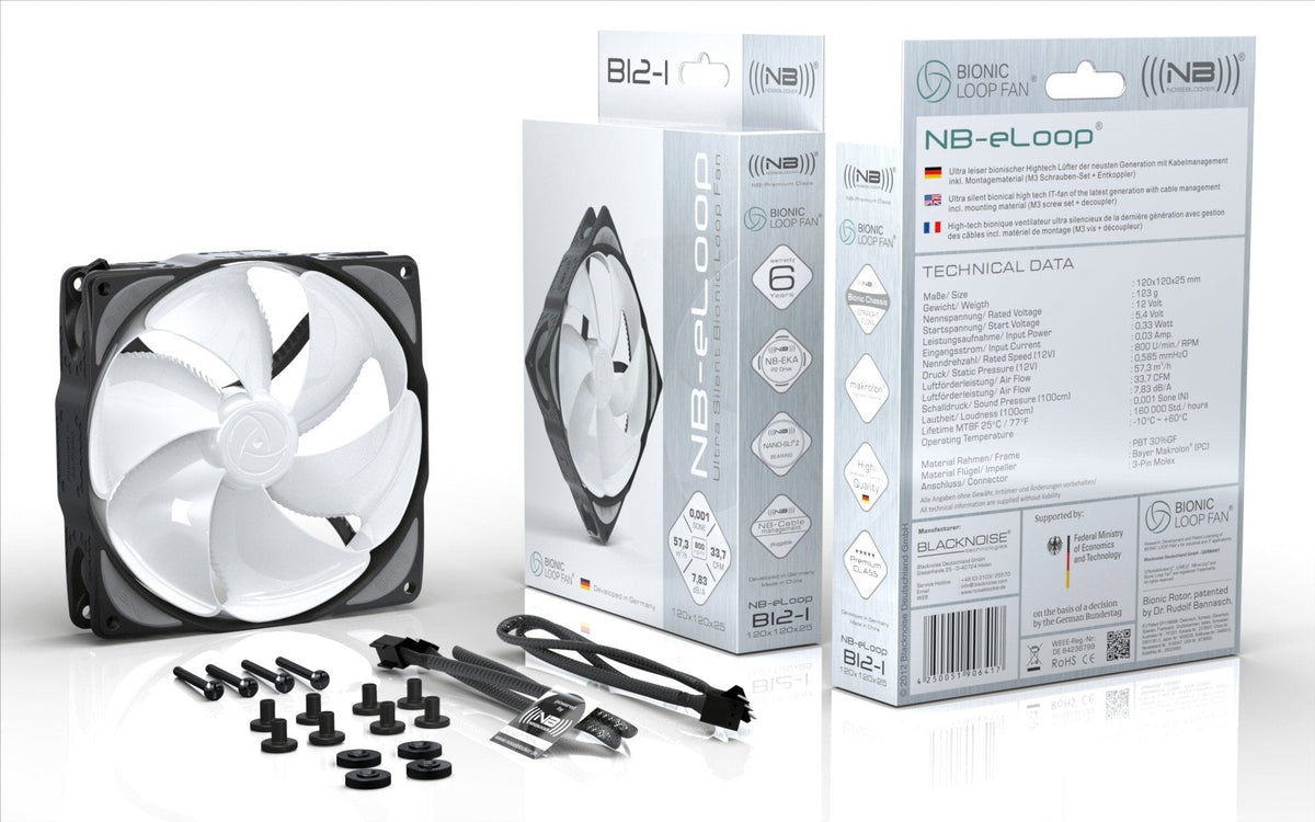 Noiseblocker Nb-Eloop Fan B12-Ps Negro Edition - 120mm Pwm