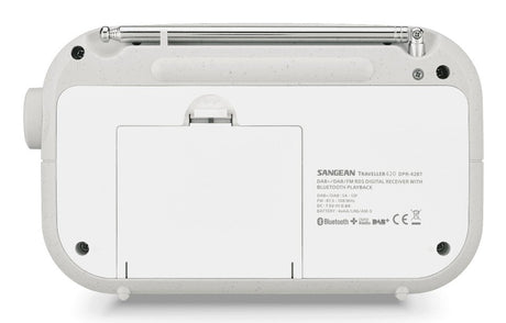 EAN 4711317995335 - Sangean DPR-42BT Portátil Analógico y digital Azul, Blanco imagen 3
