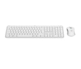 Teclado Ingles + Ratón Logitech Mk950 Signature Slim Rf Wireless + Bluetooth Qwerty Internacional De Ee.Uu. Blanco
