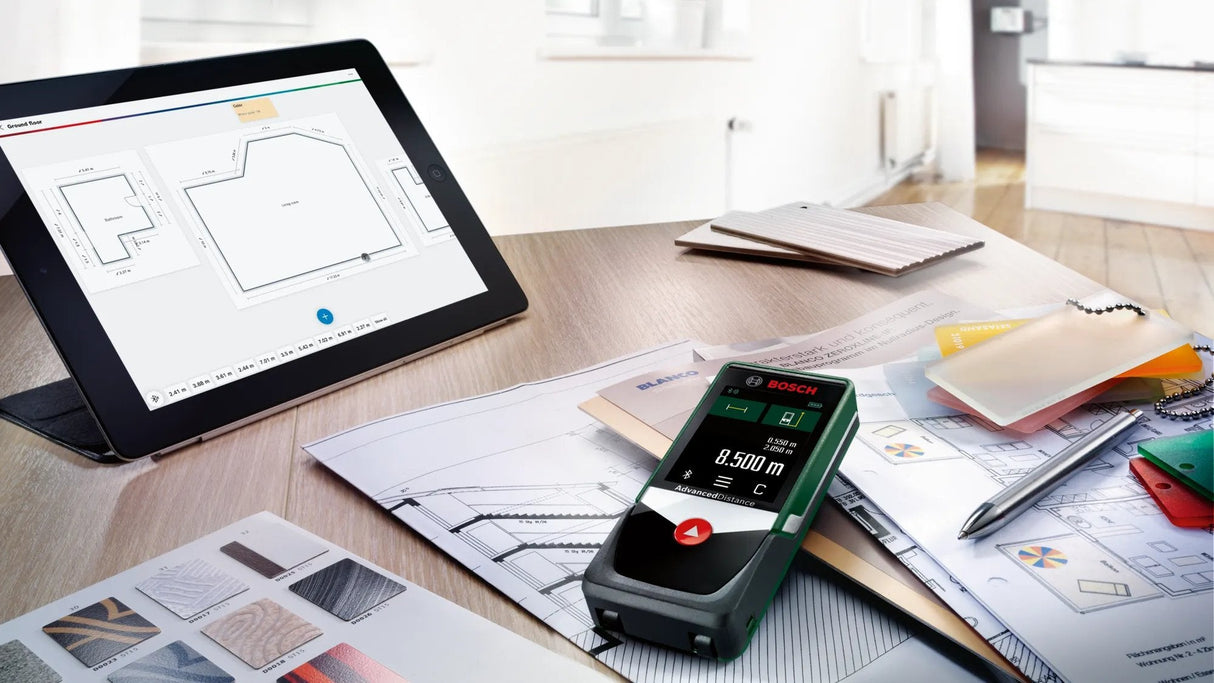 Bosch Bricolaje Y Jardín Telémetro Láser Advanceddistance 50c Verde Negro, Alcance 50m, Bluetooth 06036722z0
