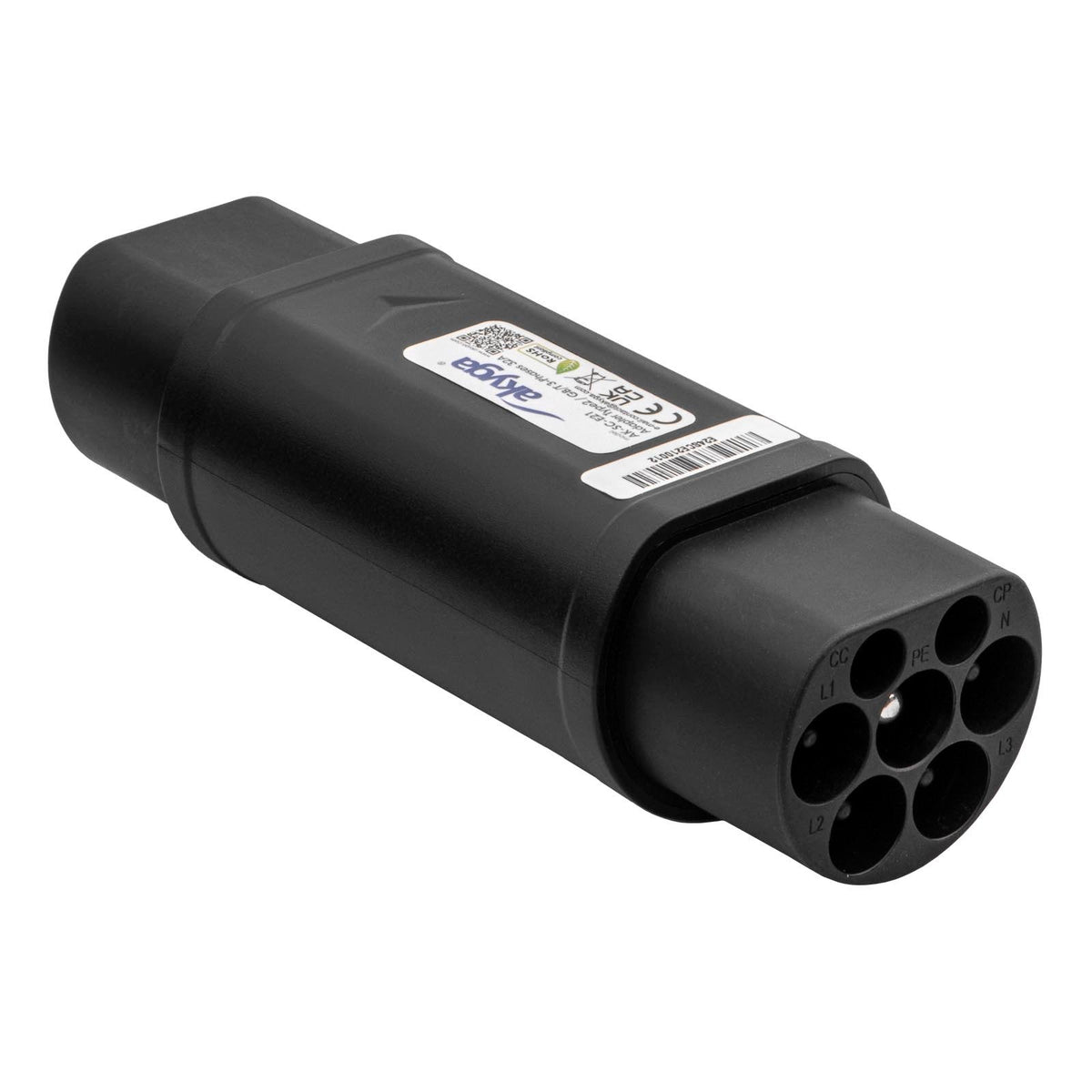 Akyga Ak-Sc-E21 Ladekabel-Adapter [1x Typ 2 (Iec 62196-2) Stecker - 1x Gb/T (20234.2-2015) Stecker] Type 2 3 0 M