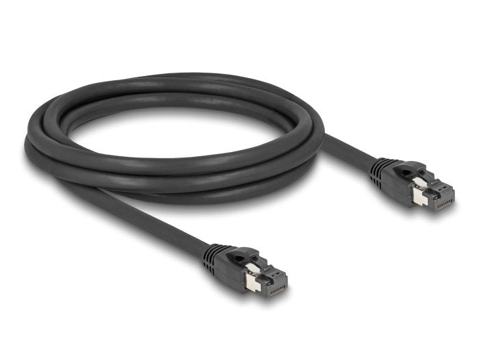 Delock Cable De Red Rj45 Cat.8.1 S/Ftp 2 M Bis 40 Gbps Negro