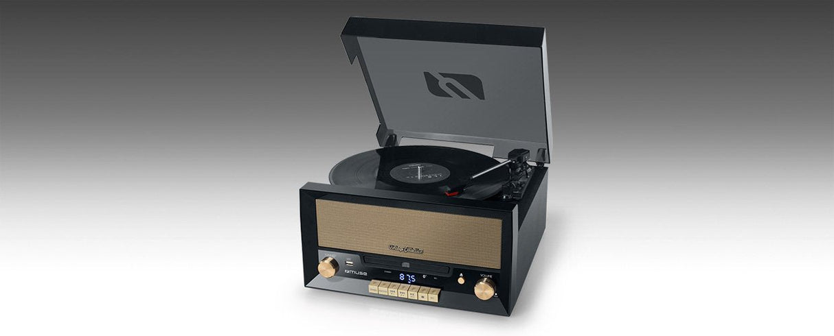 Muse Lector De Vinilo Mt-110 B Cd Bt Radio Encoder