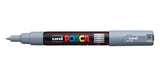 Posca Marcador  Pc-1m No Permanente Punta Fina 0.7mm Gris