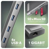 EAN 8595247907530 - Axagon HMC-10HLS base para portátil y replicador de puertos Alámbrico USB 3.2 Gen 1 (3.1 Gen 1) Type-C Ne imagen 3