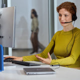 Auricular Hp Poly Mission 415 Mission 400 Series Cableado Cancelación De Sonido Activo Usb-C Usb-A Negro Certificado Para Equipos De Microsoft Certificado Por Google Meet Works With Chromebook Certified Certificado Por Zoom