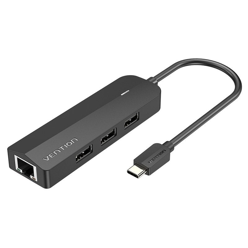 Docking Usb Tipo-C Vention Tgobb 3xusb 1xrj45 1x Micro B Pd Negro