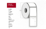 Label 102 X 152mm, Core 25mm,  Thermal Transfer, Coated,
