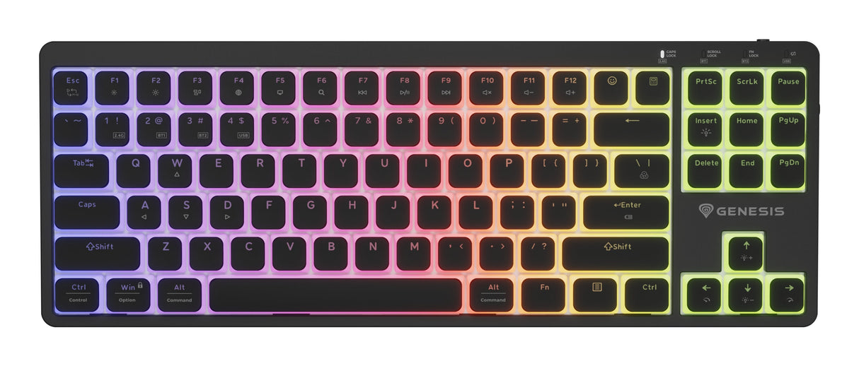 Genesis Thor 430 Mechanical, Wireless, Us Layout, Rgb, Silent Gaming Keyboard, Black
