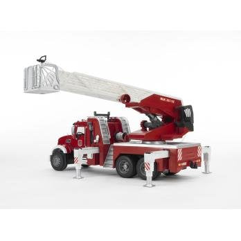 Bruder Camion Bomberos Mack Con Escalera Y Deposito De Agua 02821