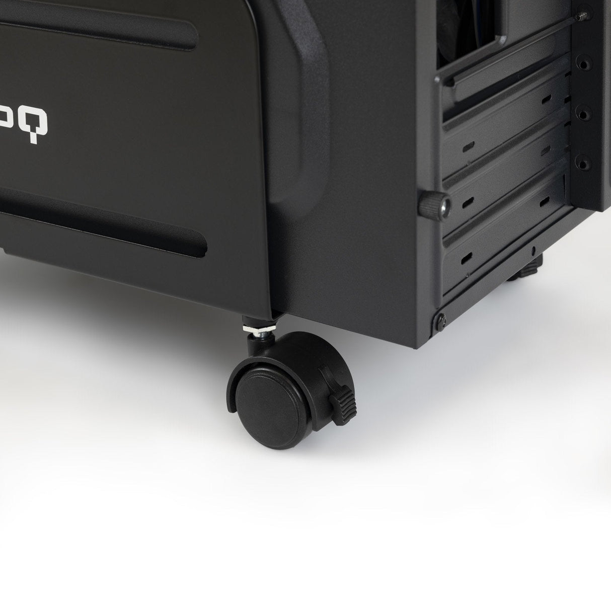 Tooq Soporte De Suelo Con Ruedas Para Cpu De 119-209mm De Ancho - Peso Max 10kg - Negro