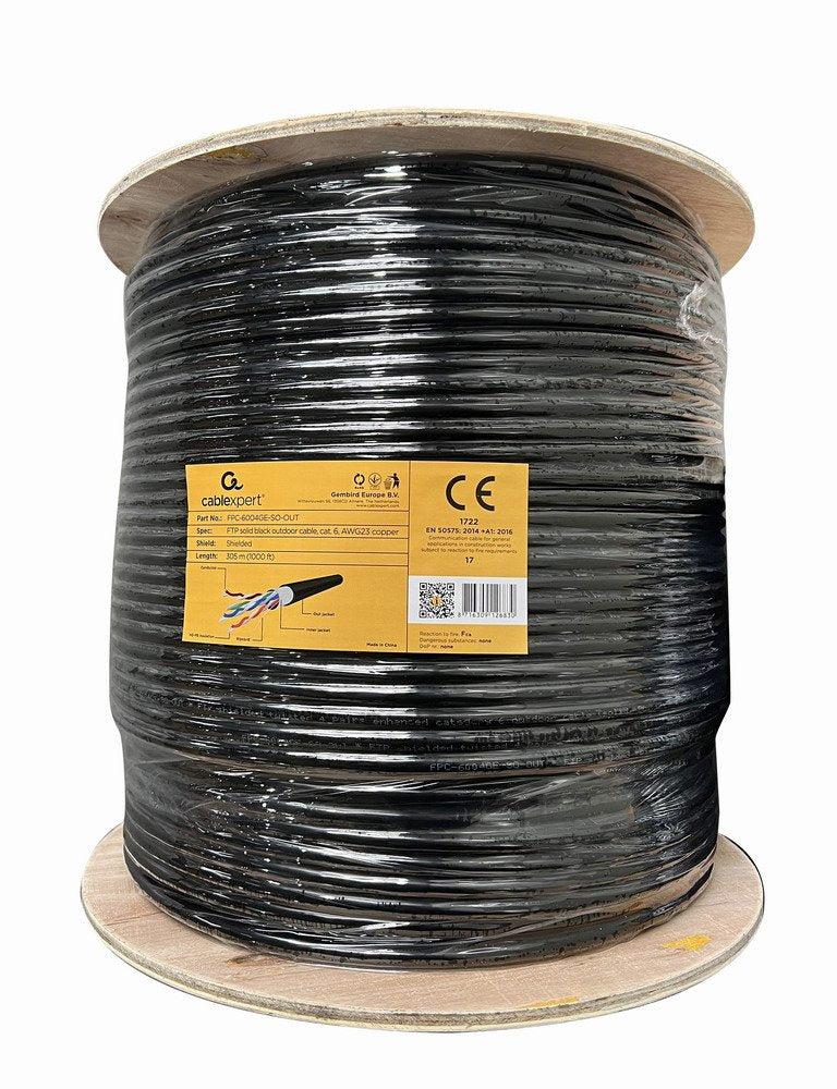 EAN 8716309126830 - Gembird FPC-6004GE-SO-OUT cable de red Negro 305 m Cat6 F/UTP (FTP) imagen 2
